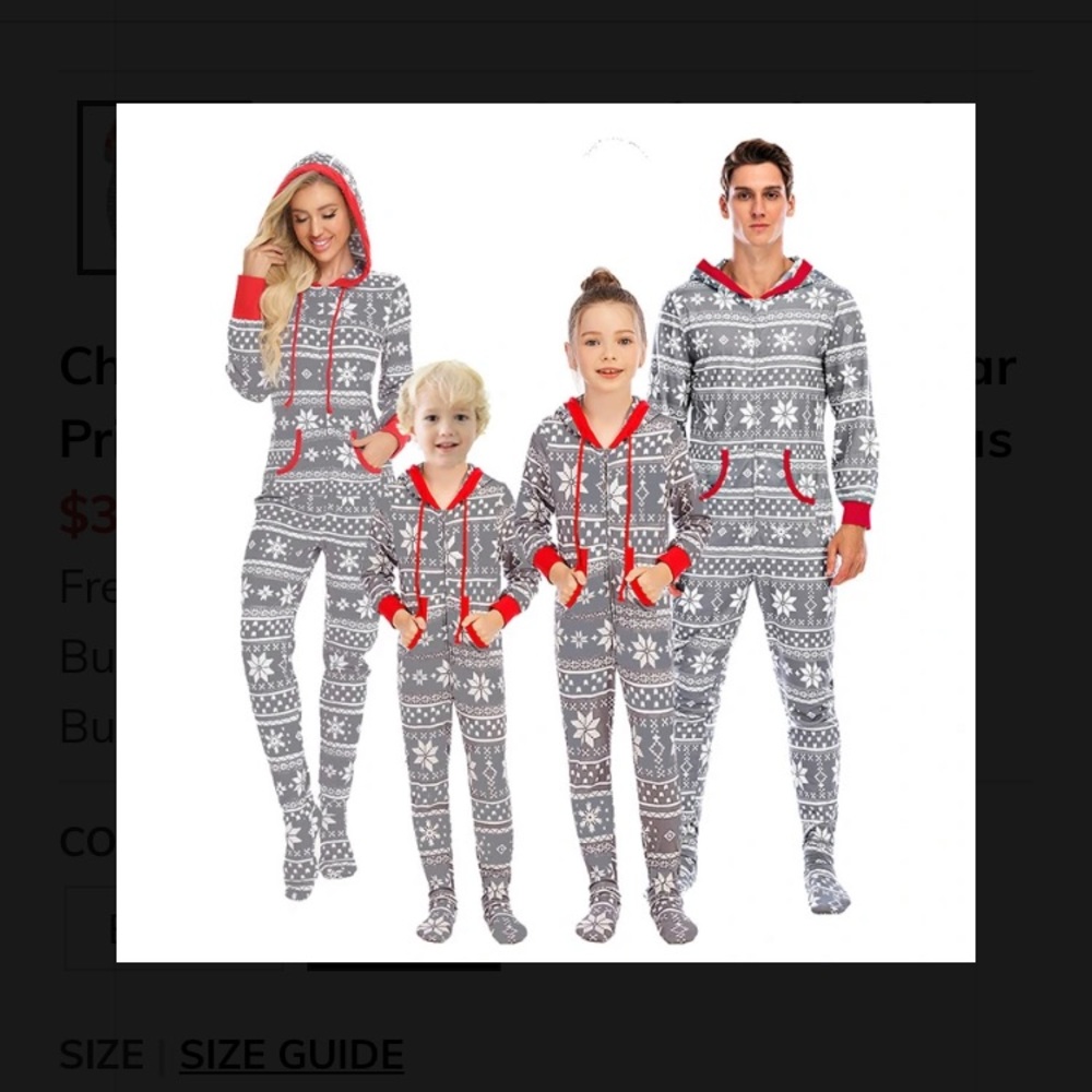 Men’s onesie Christmas pajamas